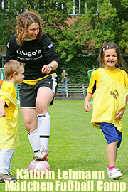 „Kathrin Lehmann Mädchen Fußball Camp“ vom 13.-16.05.2008. Zum 7. Mal auf dem Gelände des FFC Wacker München in Sendling (Foto: Veranstalter)